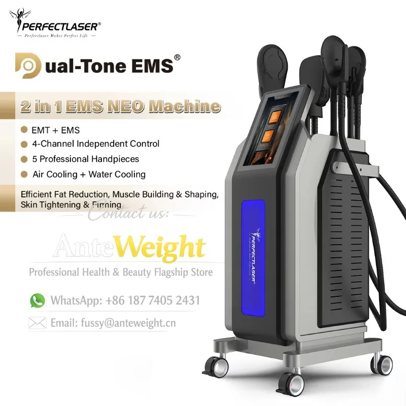EMS Body Sahping Machine 5 Handle Body Contouring Fat Burning Weight Loss Muscle Stimulate EMT/EMS NEO Equipment Professional