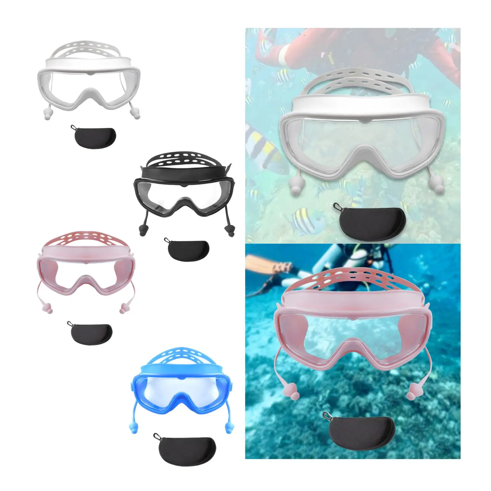 

Очки для плавания с регулируемой лентой, очки для плавания для подводного плавания, дайвинга, мужчин и женщин