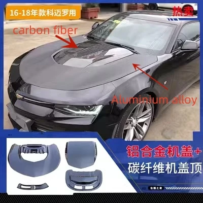 Body Kit Aluminium Alloy Carbon fiber Engine Hood for Chevrolet camaro ZL1 2016-18 convert  Car Accessories