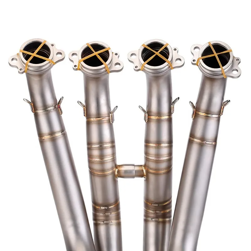 ل BMW S1000RR 2017 2018 2020 دراجة نارية الفولاذ المقاوم للصدأ العادم أنظمة العادم الكاملة S1000R رأس الأنابيب