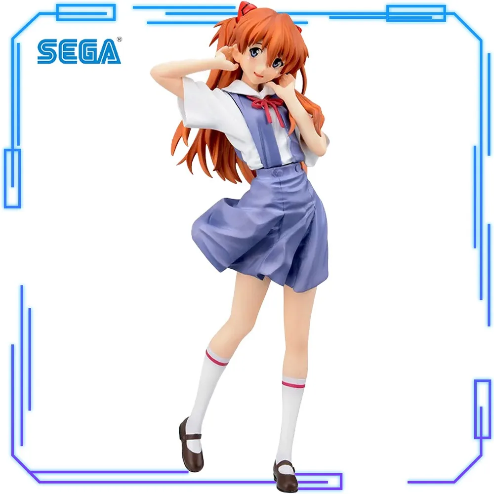 En Stock SEGA Original Anime neón Genesis Evangelion XStellar Soryu Asuka Langrey uniforme Ver 21cm modelo juguete figura regalo