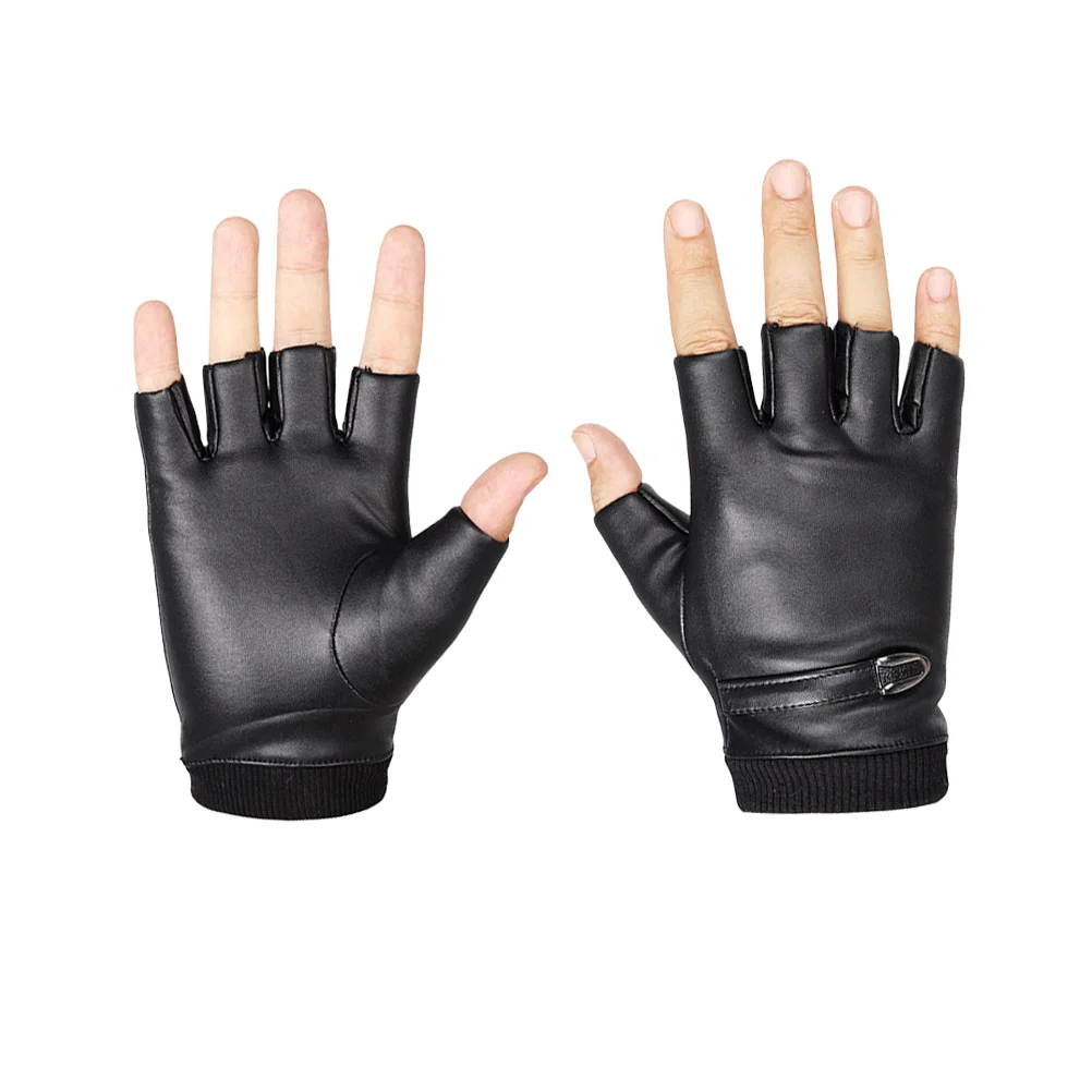 2 Pair Glove for Bike Motorcycle Gloves Men Riding Biker Mens Man Working Out Half Finger Short Sports and Women