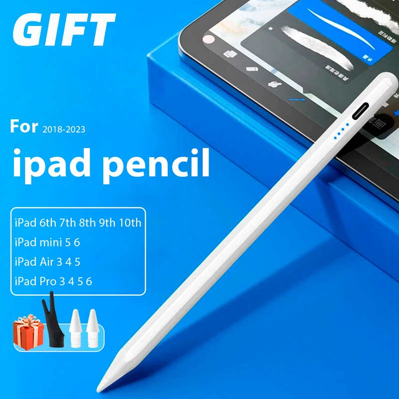 

Карандаш для Apple iPad со стилусом с отклонением ладони для iPad Air M2 Pro 13 Pro 12.9 10 Gen 7th 8th 9th 10.2 для iPad Pencil