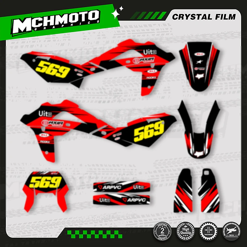

MCHMFG MOTOR For HUSABERG TE250 2008 2009 2010 2011 2012 2013 Custom Team Motorcycle Background Graphics Decals Stickers 006