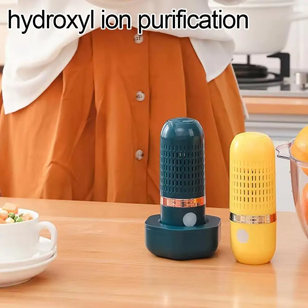 New Fruits Vegetables Washing Machine Capsule Shape Wireless Food Purifier Household Pesticide Disinfection Sterilizer Home Tool