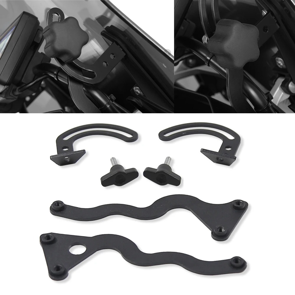 For BMW R1200GS LC /Adv. R1250GS R 1250 GS Adventure Additional Windshield Support Holder Windscreen Reinforced Bracket Mount