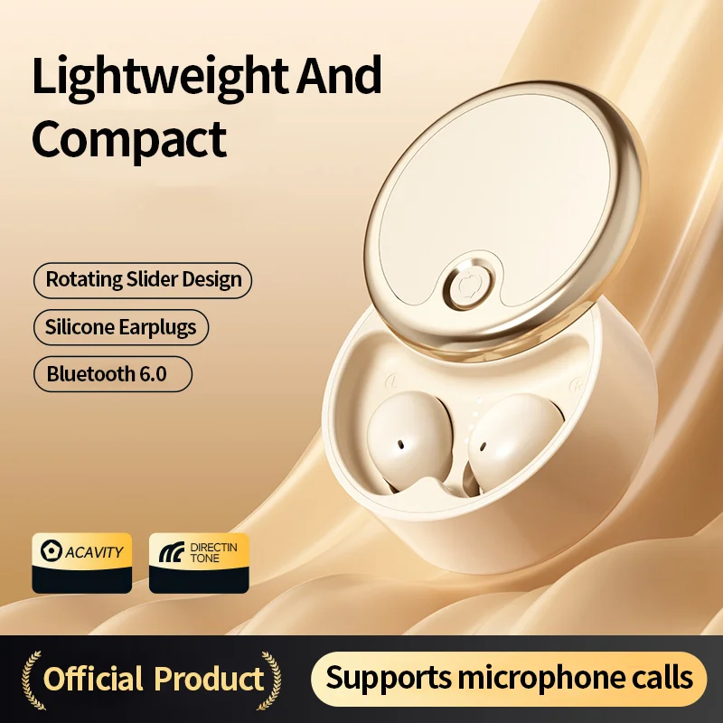 

Sleep Bean Bluetooth Earphone Light Weight Mini Sleep Headphone Call Noise Reduction Wide Compatible Headset