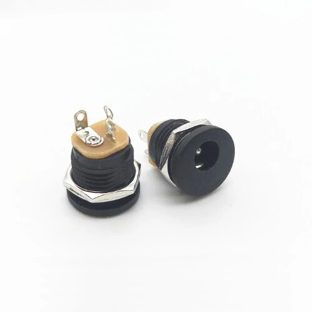 10Pcs 9V 12V DIY Guitar Effects Pedal Power DC Connectors Socket Plug Jack 2.1mm DC-022 Female Socket Jack Connector Instrument