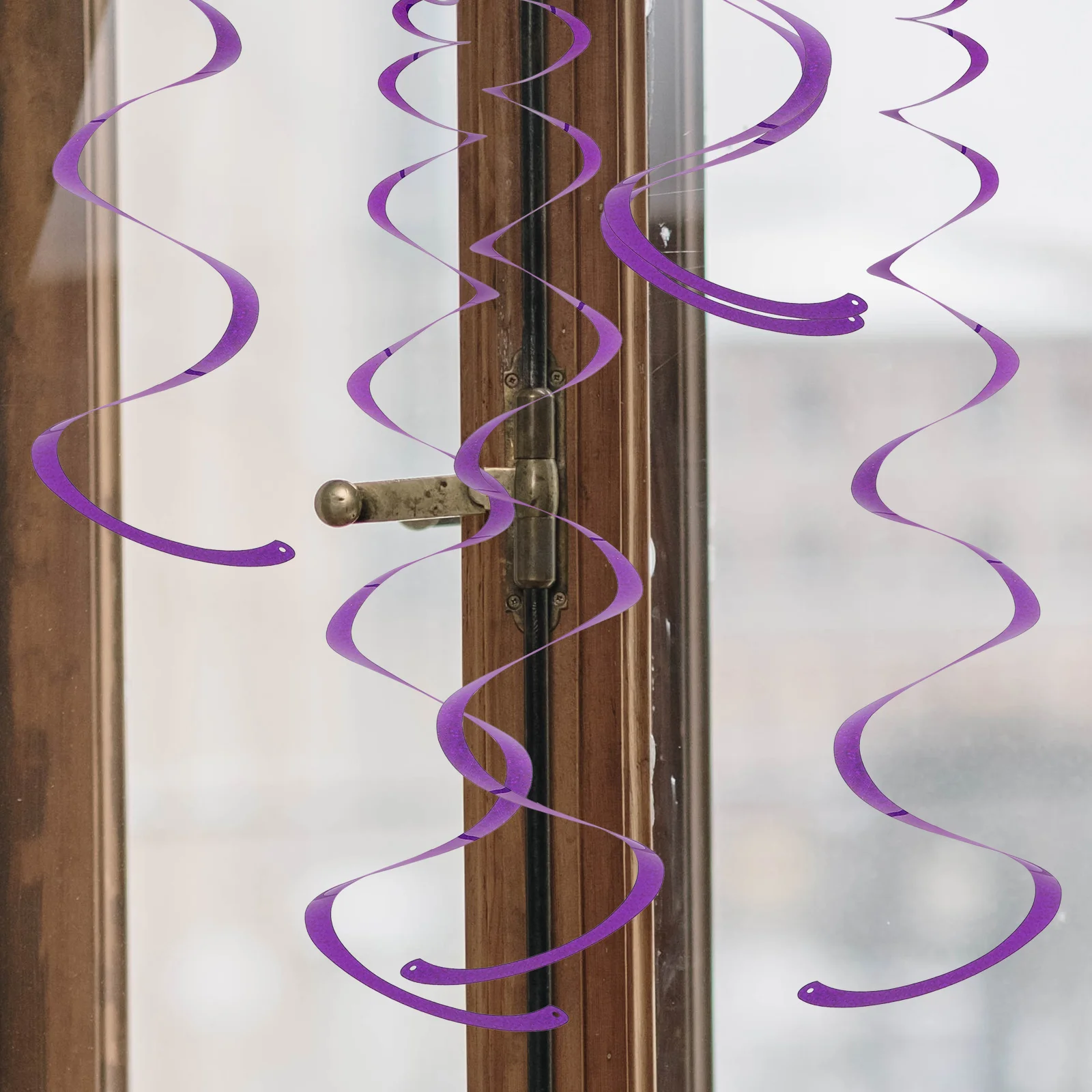 

30Pcs Curling Spiral Pendants Shatterproof Flexible PVC Hanging Decor for Birthday Wedding Halloween Christmas Party Supplies