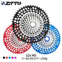 ZTTO SLR3 12s MTB CNC Cassette 11-46T 11-50T 11-51T HG 12speed Spokets Super Light Weight Less than 300g  K7 12 Speed universal