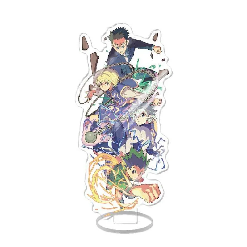 Hot Anime Hunter X Hunter Series Acrylic Stand Cartoon Character Gon Killua Creativity HD Printed Acrylic Stand Desktop Toy Gift - view 5