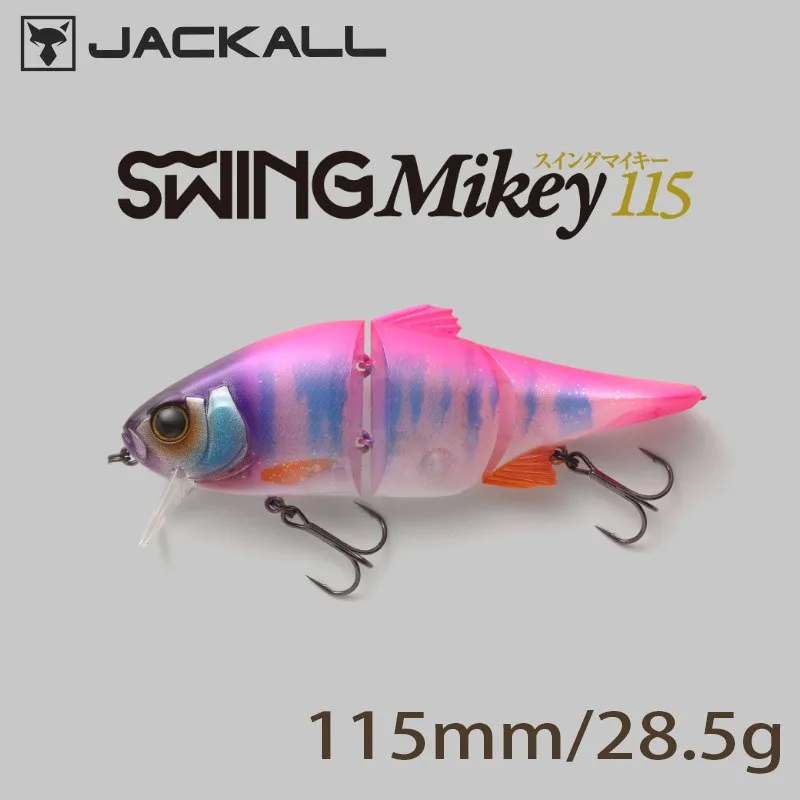 JACKALL SWING MIKEY 115mm 28.5g FLOATING SWIMBAIT JOINT BIG BAIT dog walk match for M ~ MH power Lures For Fishing