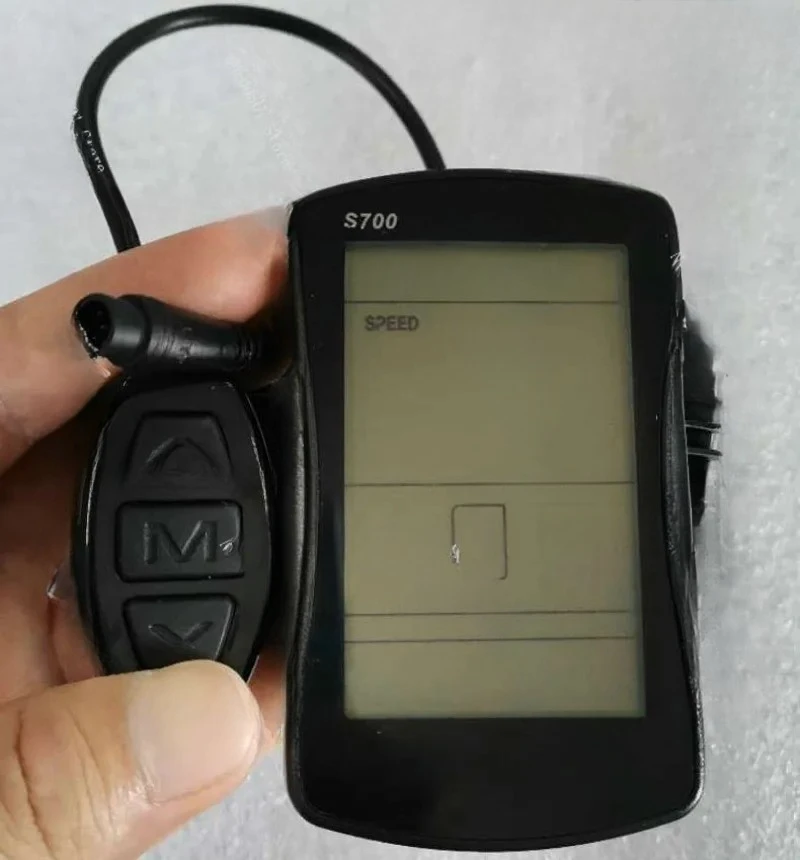 

Electric bicycle S700 lithium battery car LCD liquid crystal meter 48V round head 6-pin Blue Kress special