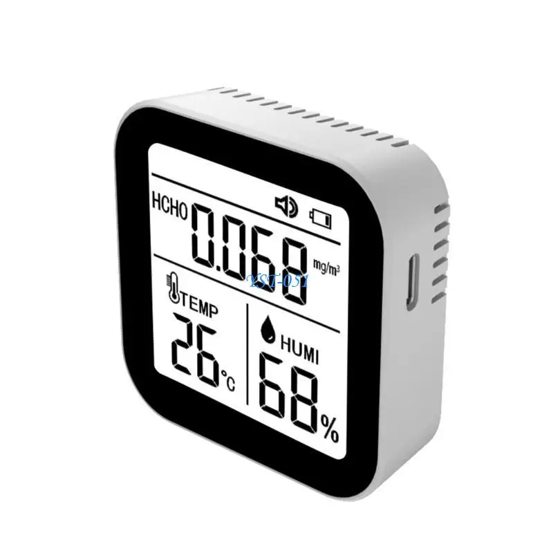 

E15A Formaldehyde Detectors Indoor Air Quality Monitor HCHO Temperature Humidity Meter