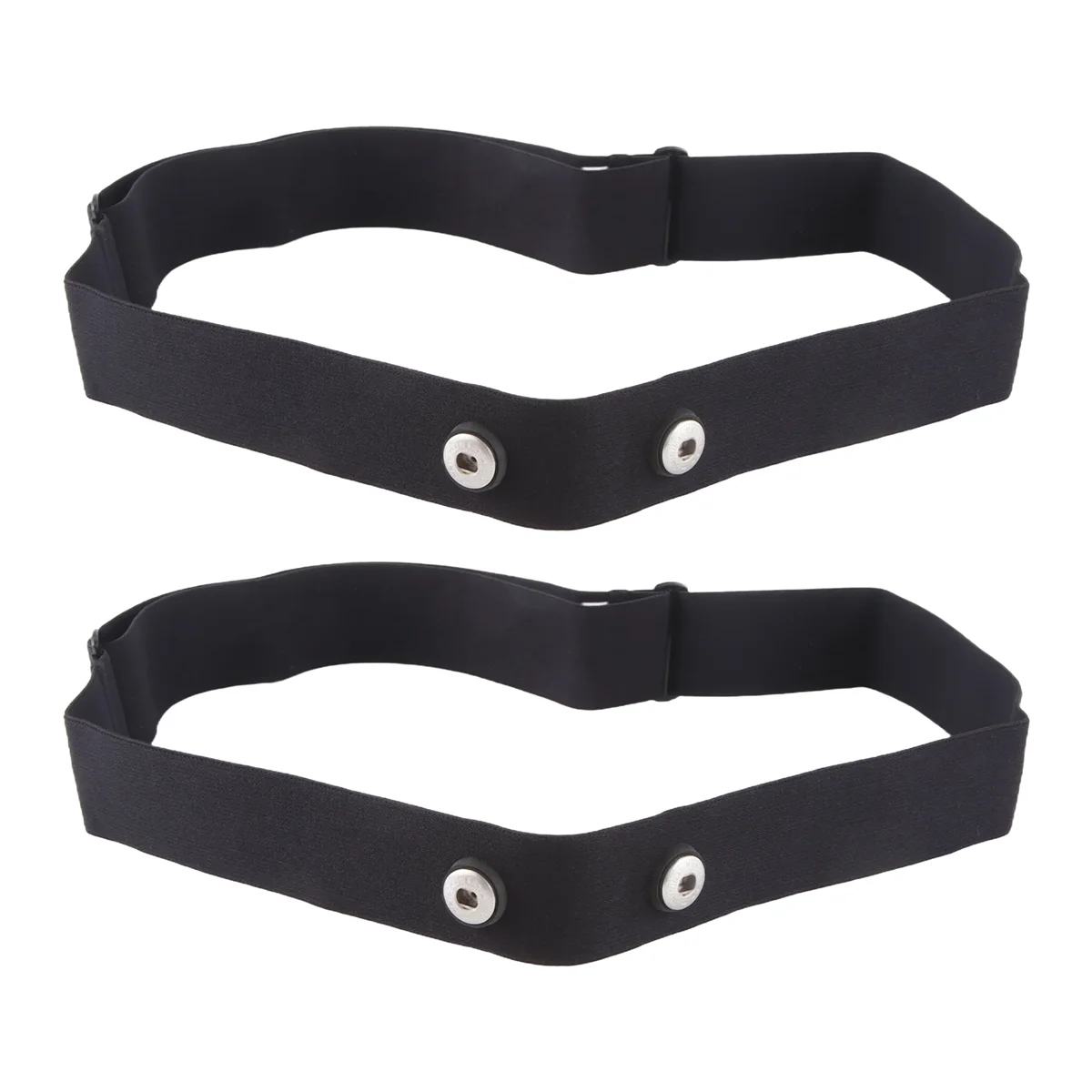 Popular 2Pcs Elastic Heart Rate Chest Strap Bands for Geonaute Wahoo Garmin Magene Bryton Coospo Heart Rate Sensor Chest Belt