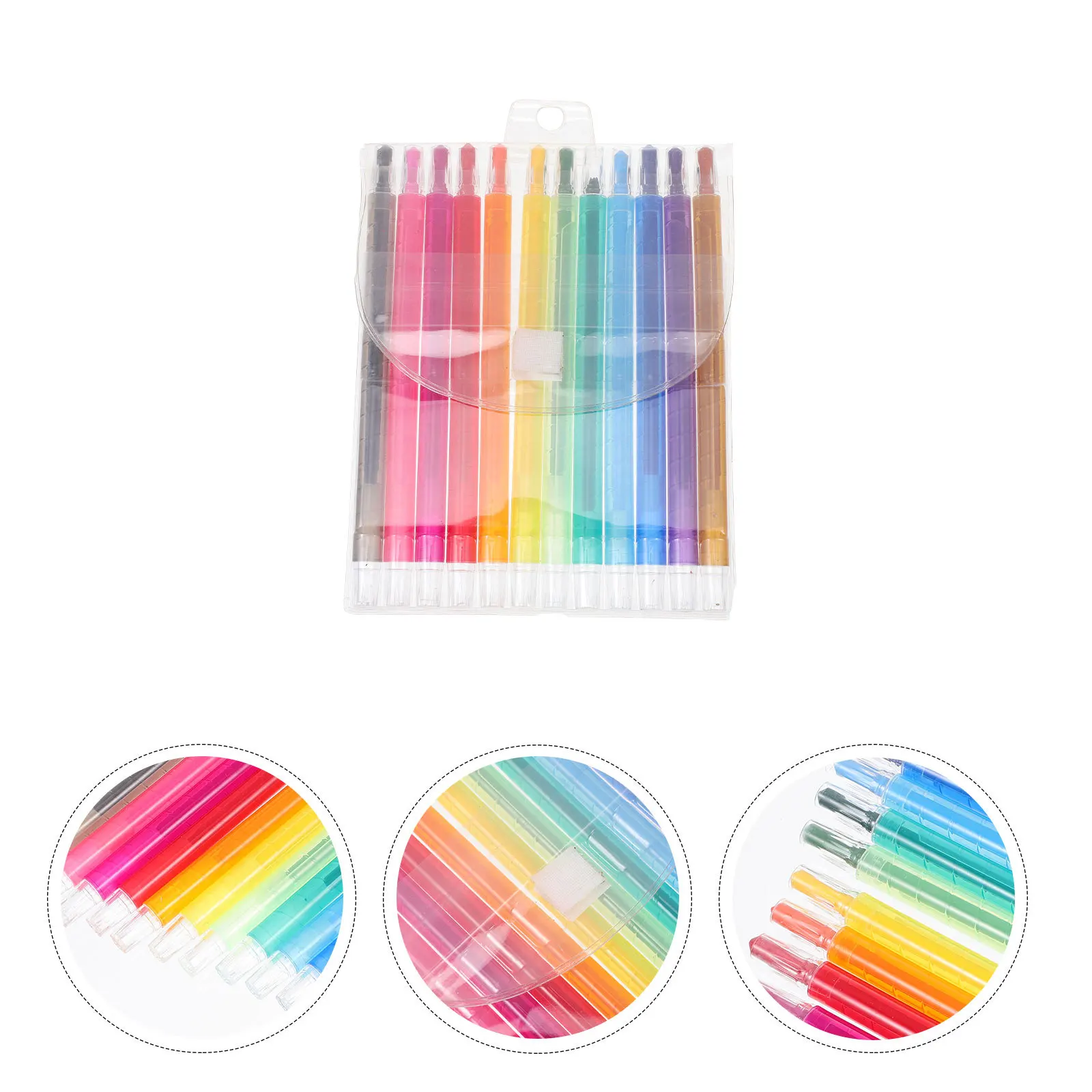 12 unidades de lápis de cor para material escolar multicolorido