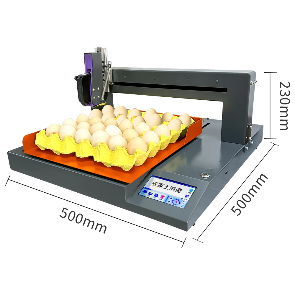 Top Selling Automatic Egg Printer With Tij Inkjet Printer Small Inkjet Printer For Egg Batch Number Printing Retail Factory