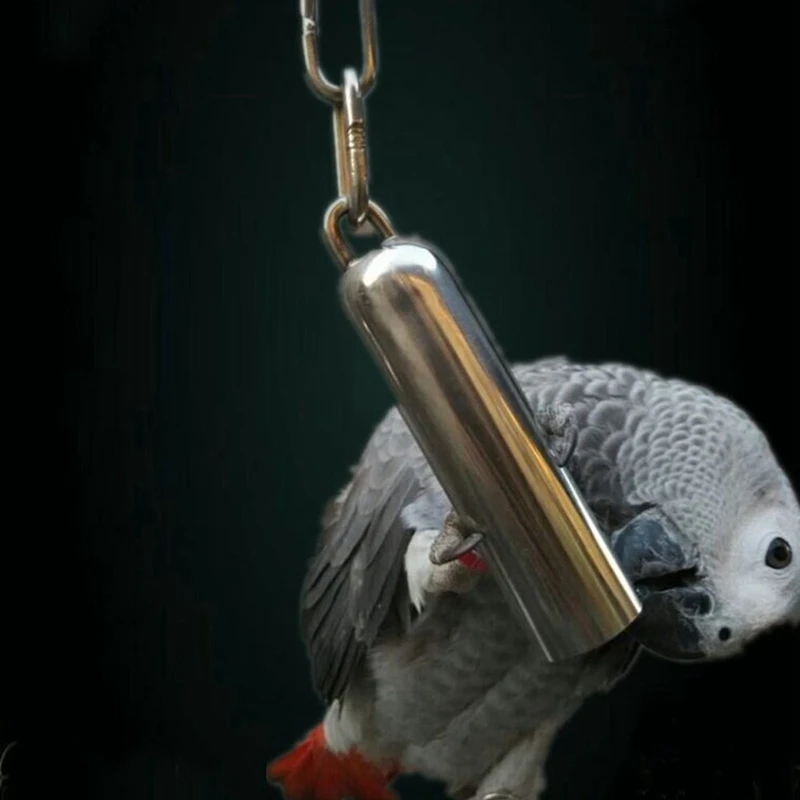 3X สแตนเลสเบลล์ของเล่นสำหรับนก,Heavy Duty นกกรงของเล่นสำหรับนกแก้วแอฟริกันสีเทา,mini Macaws,Cockatoos ขนาดเล็ก