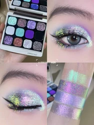 Qianyan Monochrome Eyeshadow Chameleon Highlight Pearlescent Highgloss Eye Shadow Matte Self Assembled  Disk Cheeryep Halloween