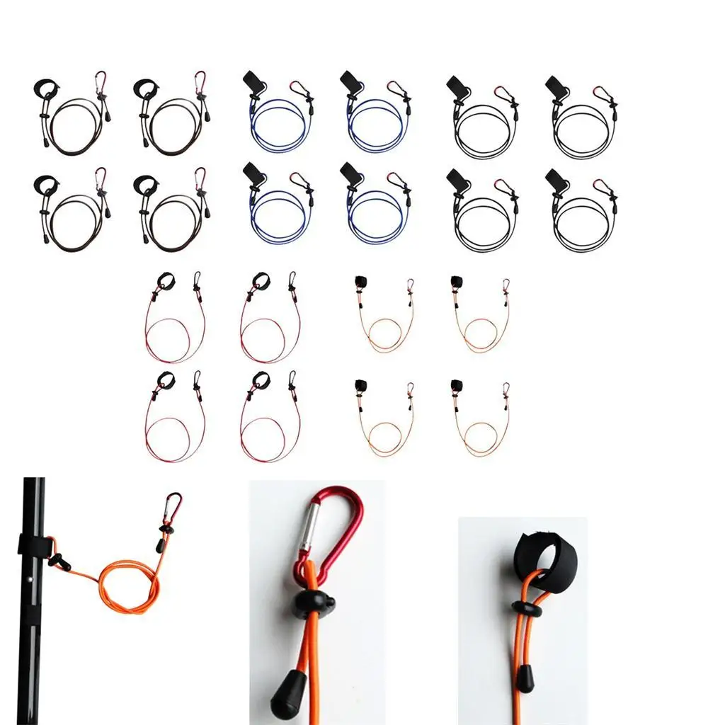 

Multi Purpose Kayak Paddle Leash Marine Elastic Tether Fishing Rod Holder for Raft Canoe Boat Accessories
