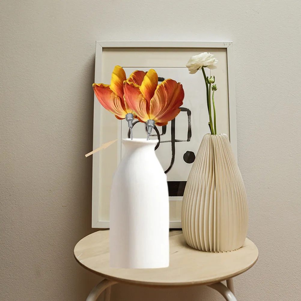 

15pcs Plastic Stems Extendable Vials For Floral Arrangements Diy Rods Artificial Flower Stems Craft Floral Pole Fake Flower