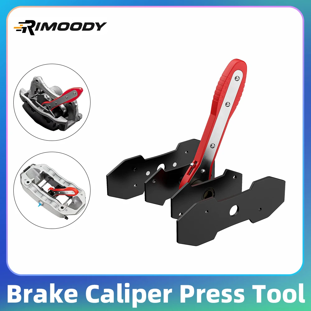 Rimoody Rotazione a 360 gradi Pinza freno per auto Pressa Strumento Auto Cricchetto Pinza freno Pistone Spreader Pressa Strumento Strumento di regolazione