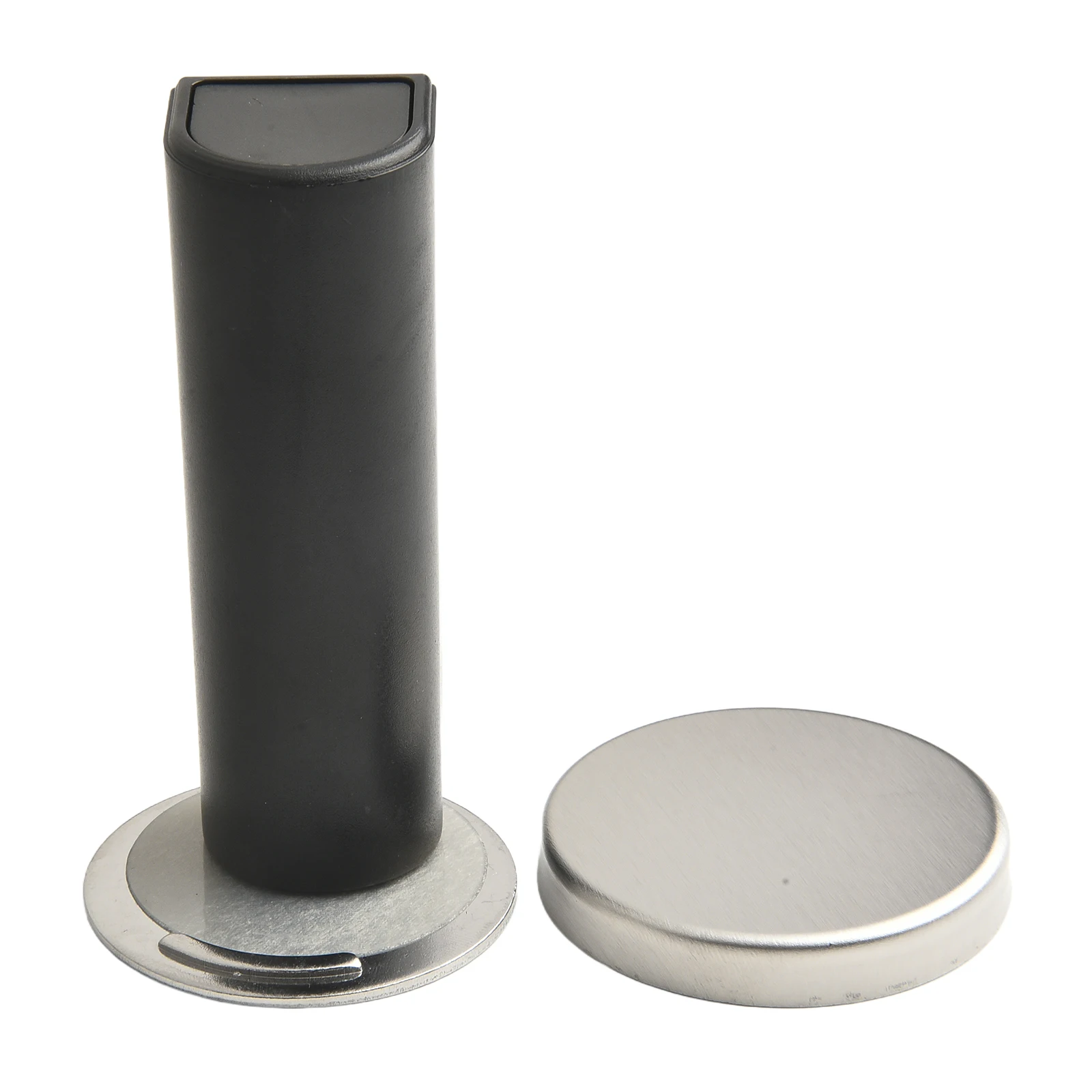 Door Suction Black Stainless Steel Door Holder Convenient Heavy Use Prevents Door Slamming Protects Walls For Keeping Door Open