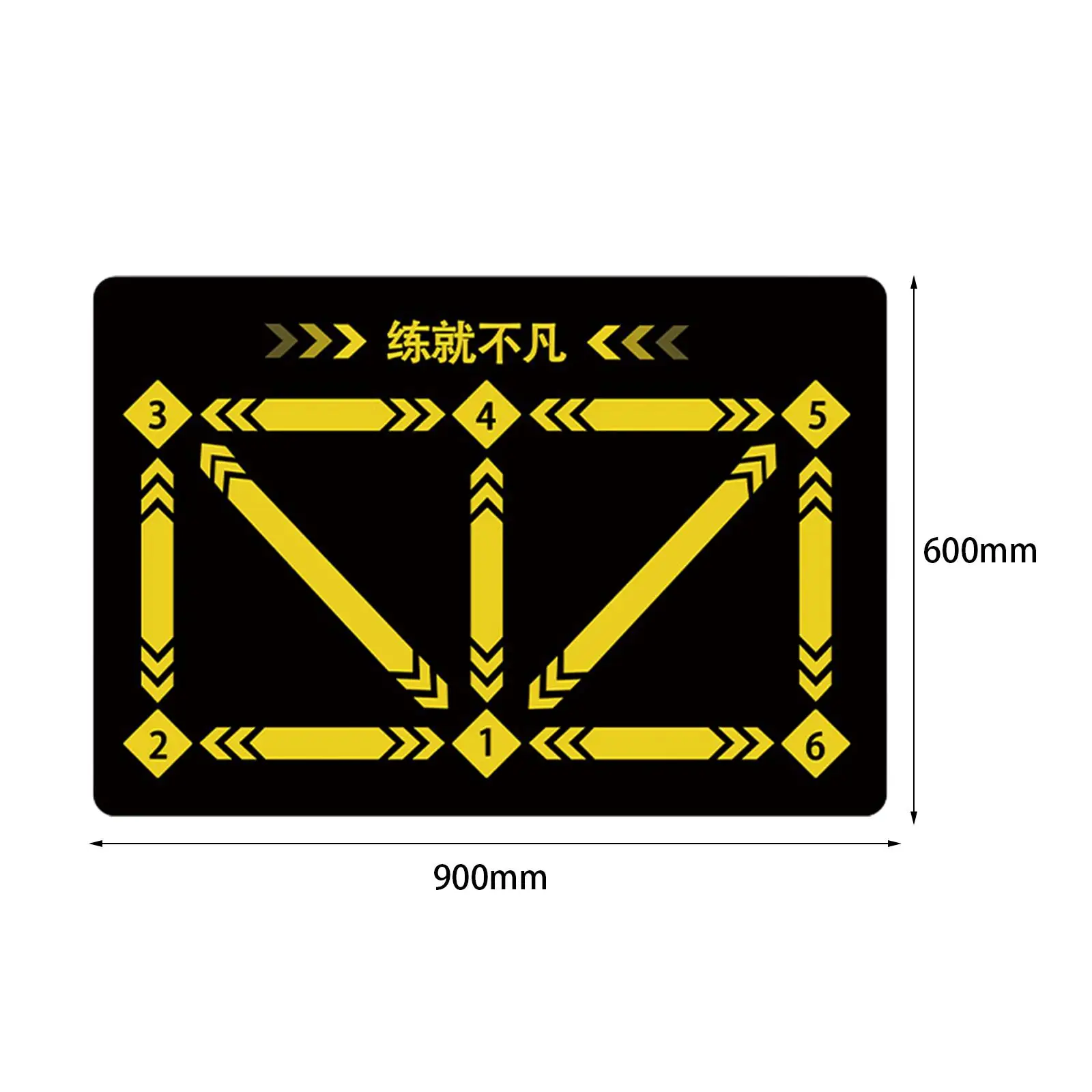 Football Footstep Training Mat, Football Mat Training Pace Ball Control Player Equipment Football Door Mat Soccer Train Mat