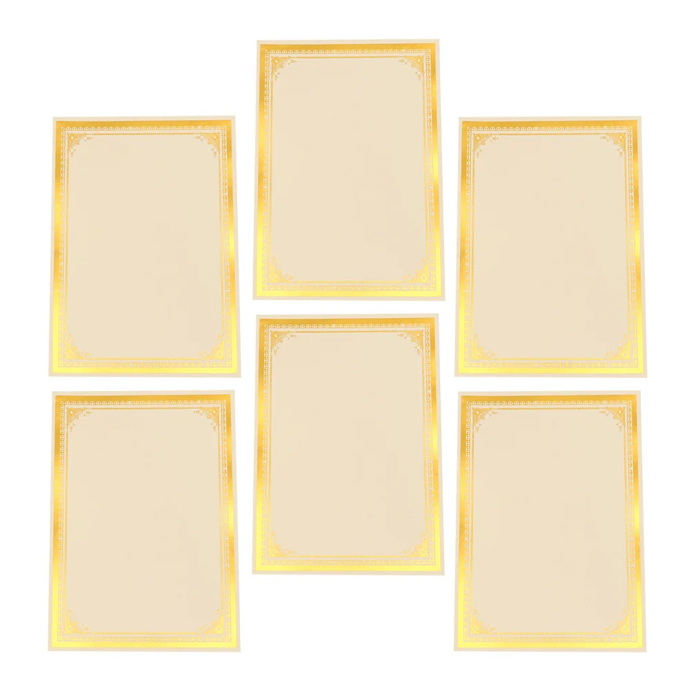 

6 шт., сертификат, внутренняя страница, диск, бумага, презентация, студенческие награды, выпускные болезни, элегантная рамка из золотой фольги, профессиональная