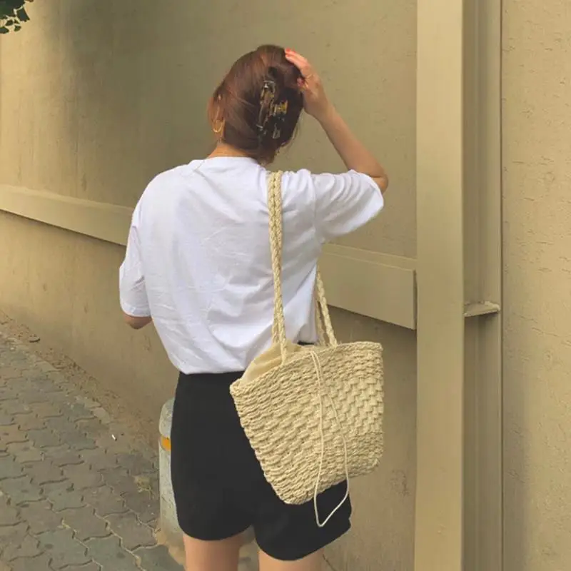 rillo-home-korean-style-straw-woven-bucket-bag-with-drawstring-paper-woven-handcrafted-beach-travel-bag-summer-vacation