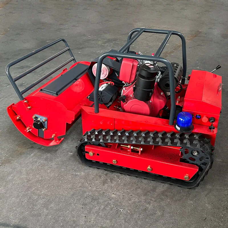Lawn Mower Robot with Remote Control New Home Use Engine and Motor Slope Capable Grass Cutting Machine