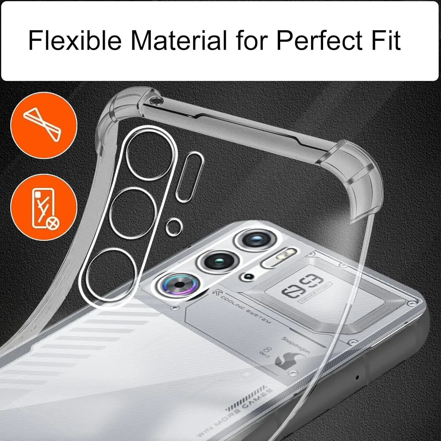 وسادة هوائية مضادة للصدمات من EUCAGR حافظة هاتف حماية كاملة لهاتف ZTE Nubia Red Magic 10 Air RedMagic 10 Pro غطاء شل Fundas Capa Coque