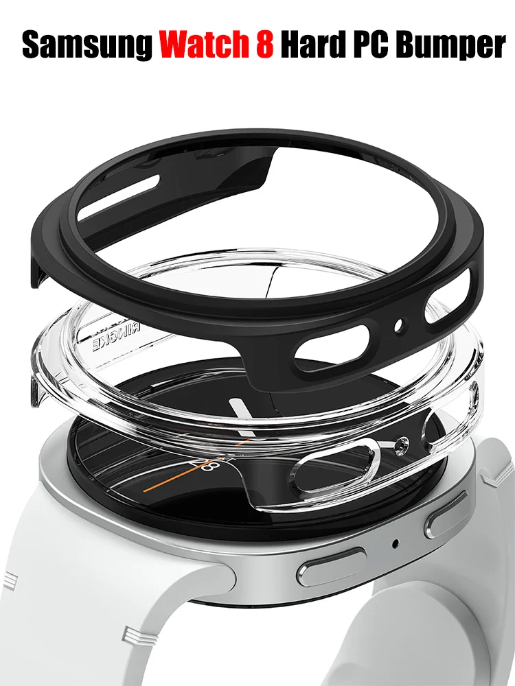 Samsung Galaxy Watch 8 40mm/44mm用 マットPCハードカバー 保護ケース Galaxy Watch 8 Classic対応 中空シェル アクセサリー