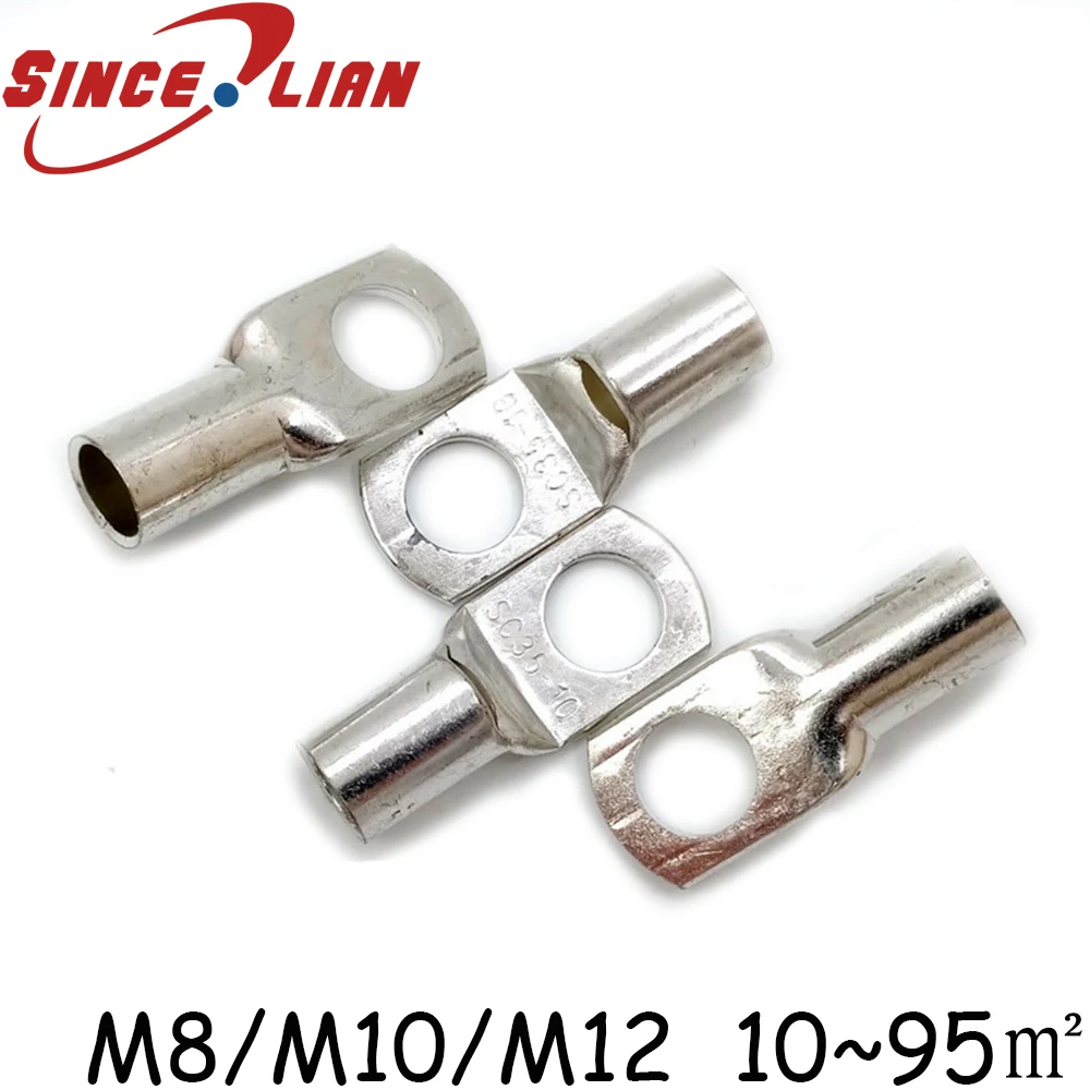 Tined Copper Terminal SC95-12  SC35-10 SC25-10 SC50-12 SC16-8 SC95-12 Bolt Hole Cable Lugs Battery Terminals Connector