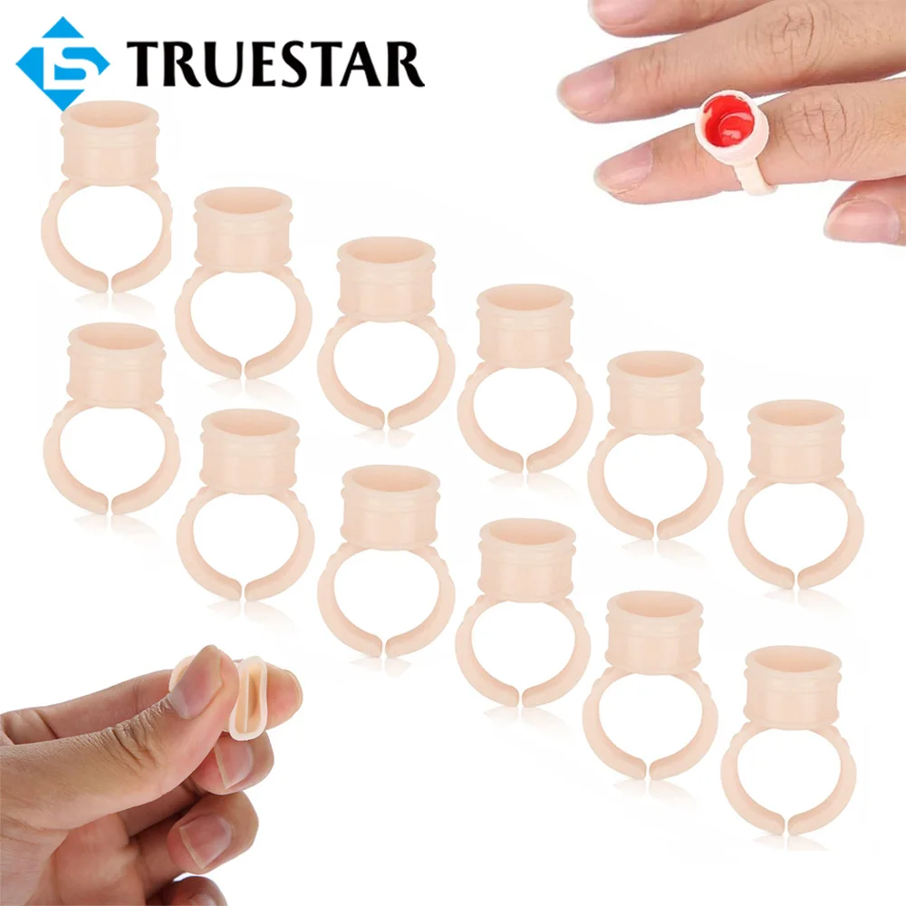 100PCS Silicone Tattoo Ink Ring Cups Tattoo Ink Holder Pigment Container for Microblading Eyebrow Nail Pigments Tattoo Supply