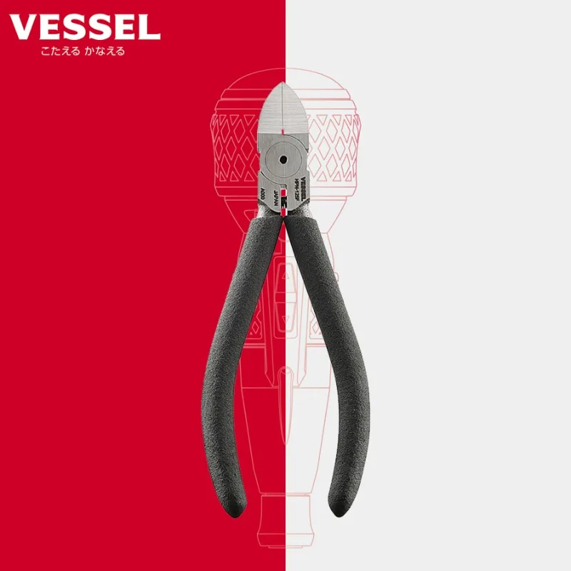 

VESSEL Plastic Nippers Precision Wire Cutter Gundam Model Scissors for Cutting Model Flat-Nose Pliers HPN-125F HPN-150F