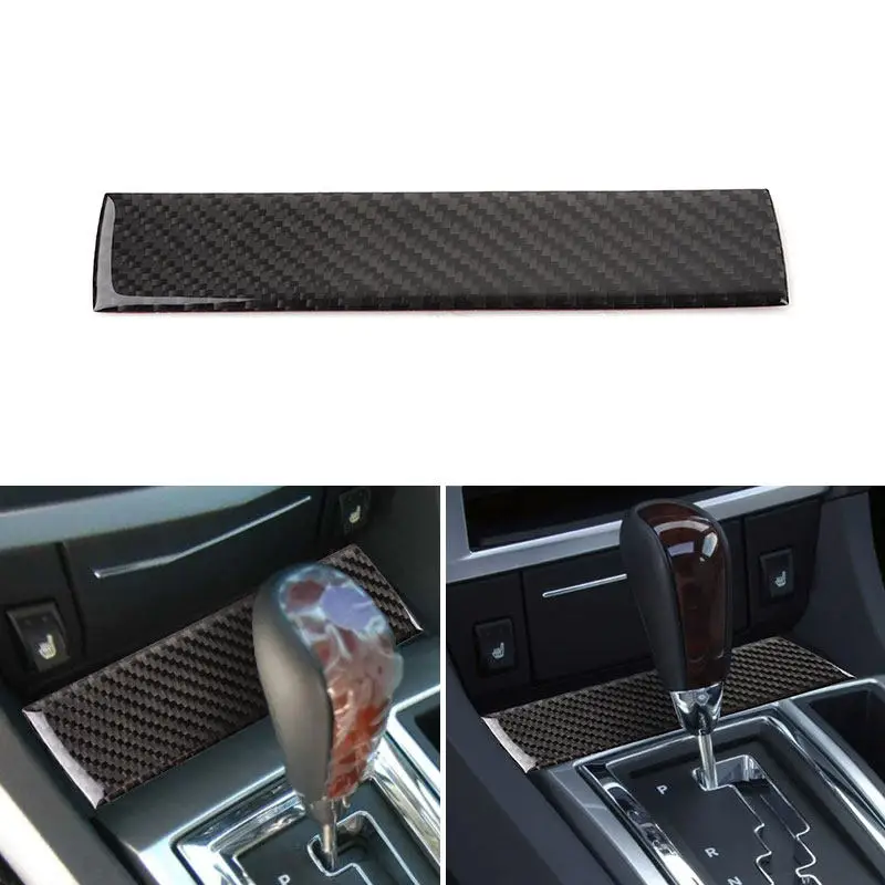 Car Styling Accessories Gear Shift Panel Cover Soft Carbon Fiber Interior Trim For Chrysler 300 300C 2005 2006 2007