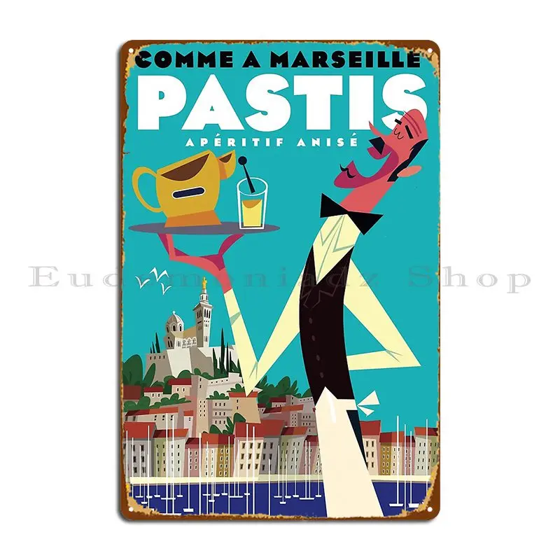 Pastis Poster Metal Signs Painting Party Funny Designer Mural Tin Sign Poster