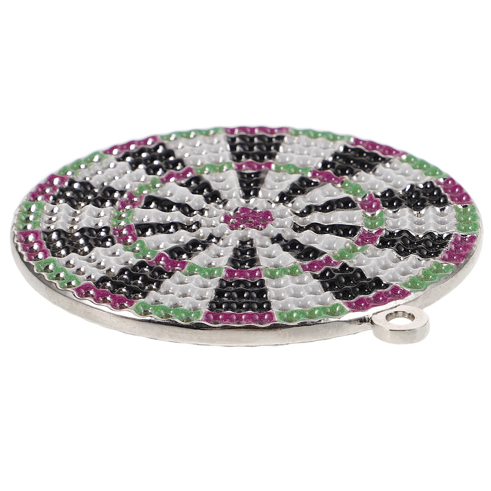 

Mini Double Sided Dartboard Pendant Hanging Zinc Alloy Charm Decor Metal Souvenir Earring Necklace For Women Men