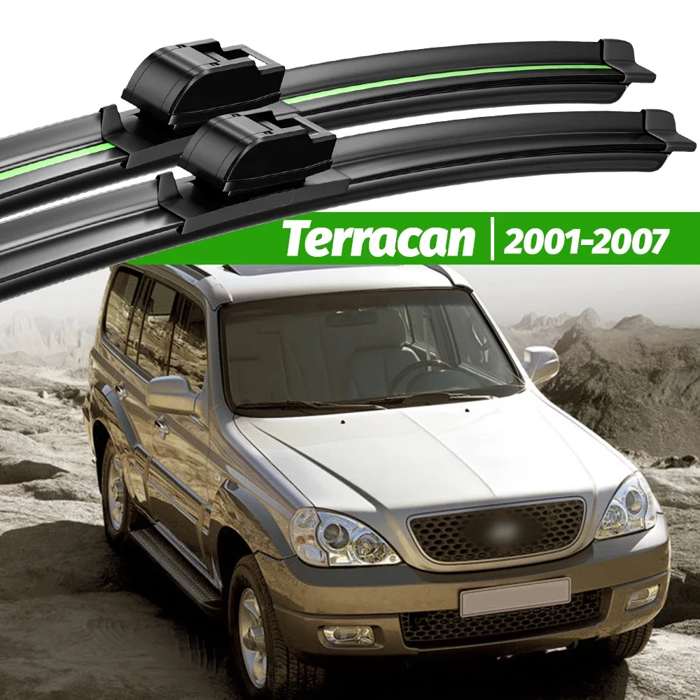 

For Hyundai Terracan 2001-2007 2pcs Front Windshield Wiper Blades 2002 2003 2004 2005 2006 Windscreen Window Accessories