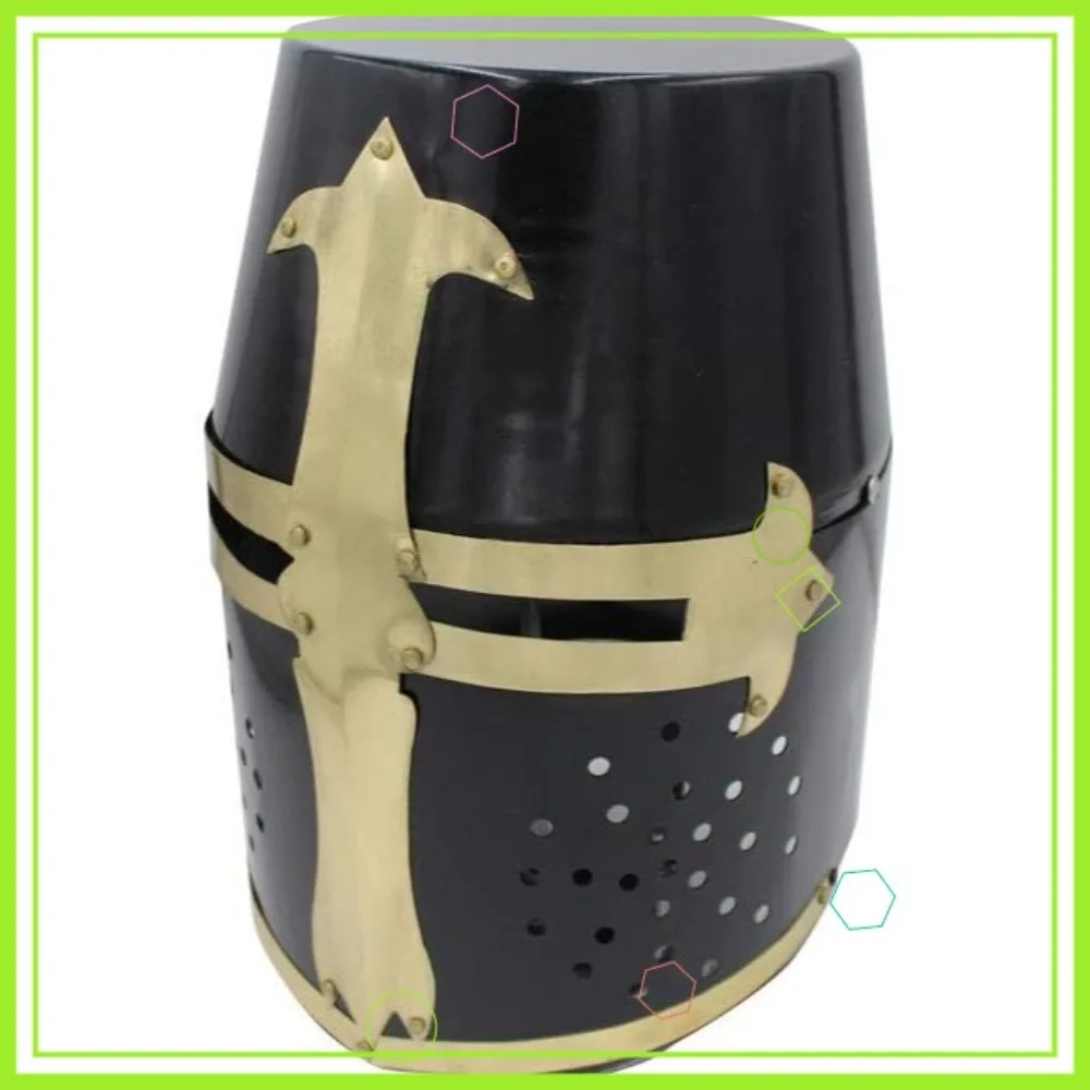 

Medieval Warrior Templar Crusader Knights Helmet Wearable Adult Costume