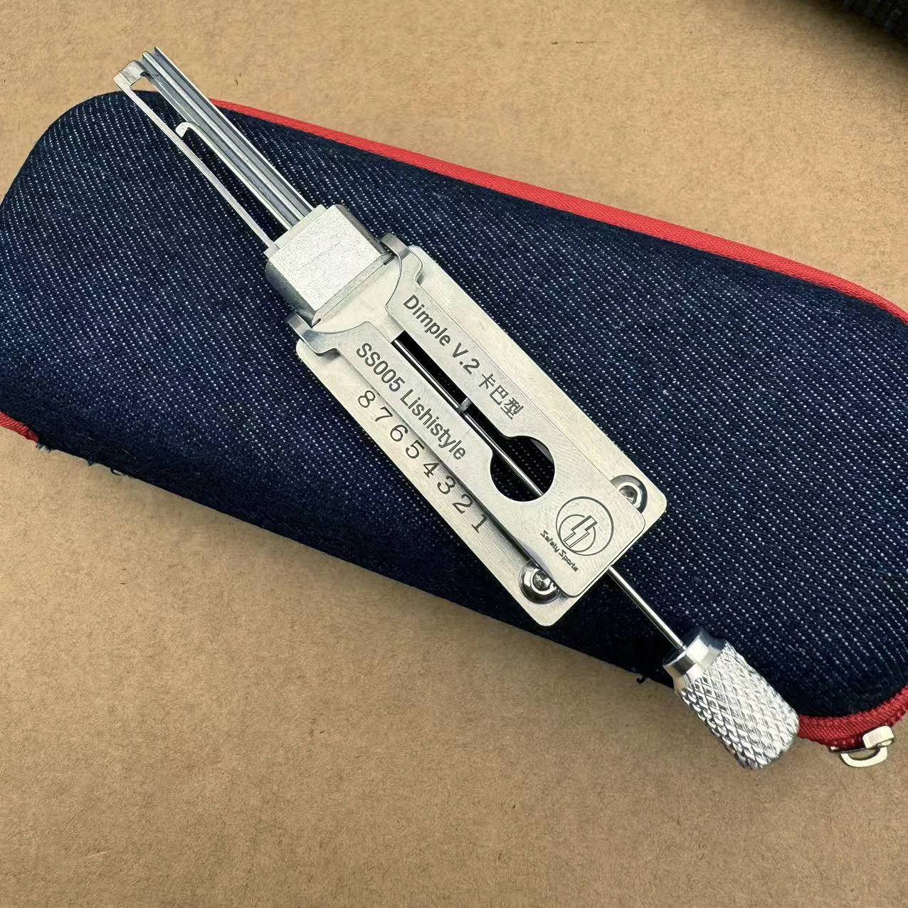 SS005 LISHI Style 2in1 Lock Pick Tool House Door Unlock Hook Stainless Steel Locksmiths tool