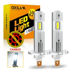 OXILAM 12000LM H1 LED Headlight Bulb Canbus 1:1 Mini Size No Adapter Car Head Fog Light for Hyundai Ford Fiesta MK7 Smax Focus 2