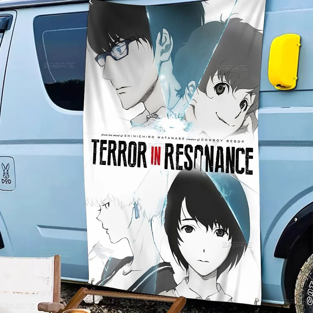 Terror In Resonance High End Quality Banner Printing Artistic Atmosphere Style Camping Flag