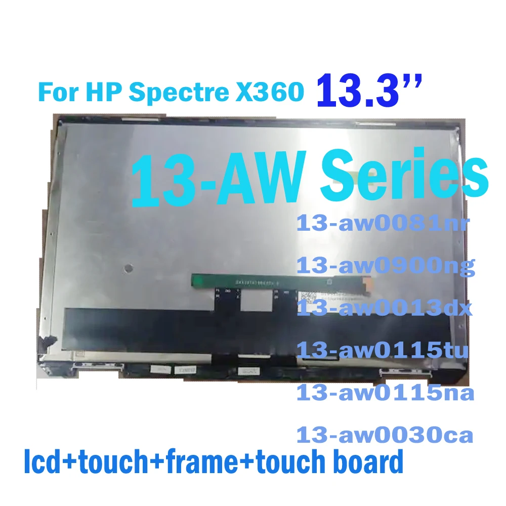 

13.3'' lcd for Hp spectre x360 13-AW series lcd display touch screen digitizer assembly 13-aw0081nr 13-aw0900ng Replacement