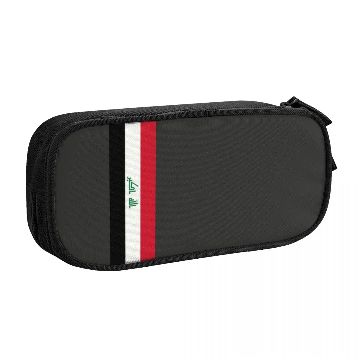 Custom Iraq Stripe Flag Cute Pencil Case Boy Girl Large Capacity Pencil Box Students Stationery