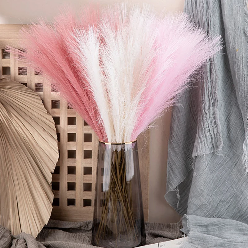 Wind Creative Wedding Reed Grass Fake Flowers Mini Pampas Home Decor