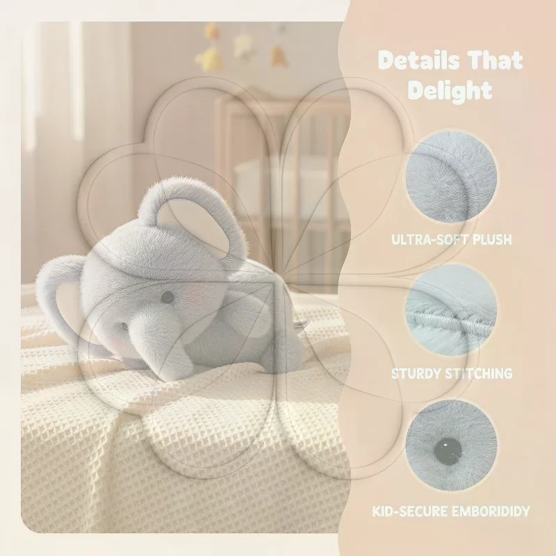 Cute 16cm Soft Cartoon Animal Plush Doll Stuffed Companion Toy for Travel Partner Kids Holiday Gift