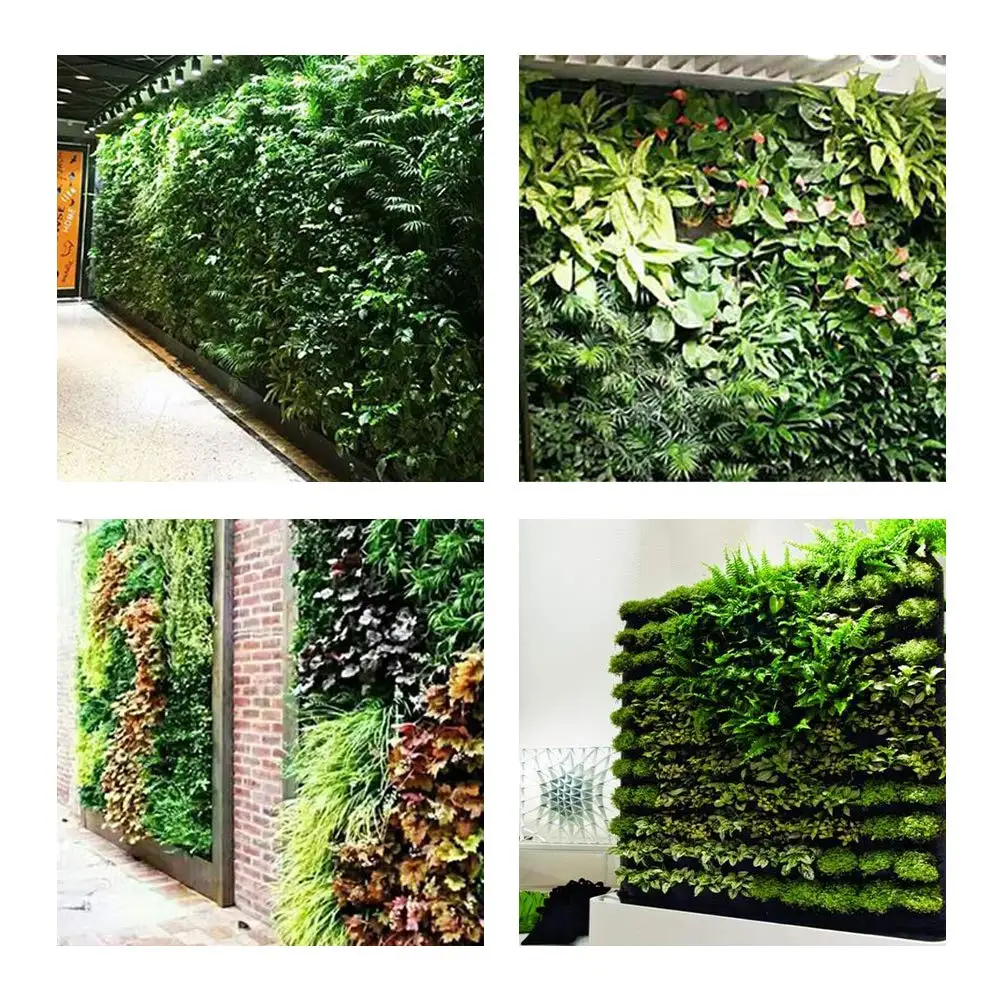 64 Pockets  Hanging Planter Bags, Wall Mounted Planting Grow Bags For Garden Outdoor Indoor Gardening Greening Flower Container