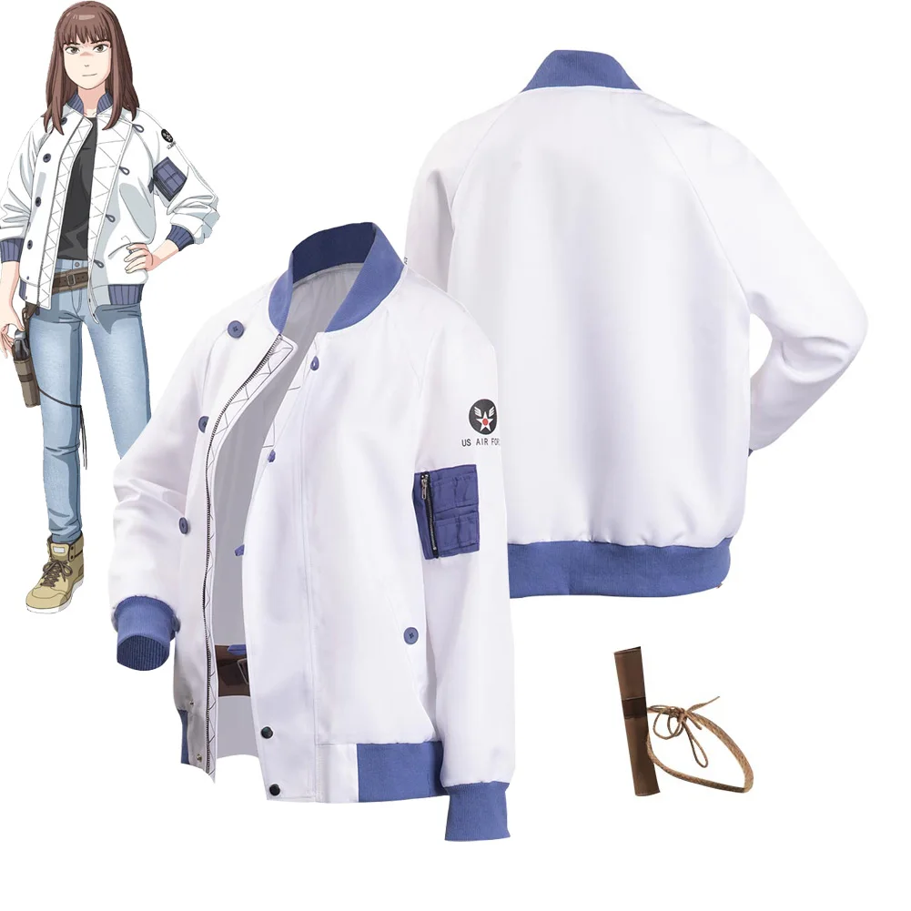 

Female Coat Costume With Belt Tengoku Daimakyou Kiruko Cosplay Costume Coat Belt Outfits Halloween Carnival Party Fantasia Suit